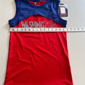 Washington Kids Sleeveless Red and Blue Top size M and large